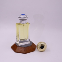 Flacon de parfum 50 ml, flacon pulvérisateur en verre poli à la main, flacon de parfum rectangulaire vide, embout à sertir, personnalisation homme femme unisexe