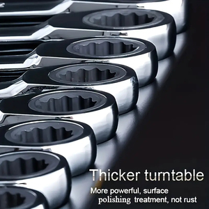 Set di chiavi a cricchetto combinate metriche da 6-32 mm, 22 pezzi, per fai da te, direttamente dalla fabbrica, supporto OEM, utensili manuali per riparazione auto - Product Image 3