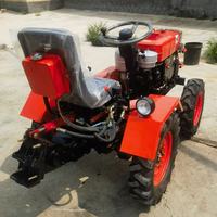Mini Tractor Multifuncional 4x4 de Alta Calidad para Agricultura, 15 HP, Núcleo de Arado de 400 mm, Motor con Transmisión por Engranajes, Otras Máquinas Agrícolas