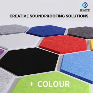 Panel acústico de salón de oficina de fibra de poliéster 100% ecológico, asepsia absorbente de sonido PET de 12mm, insonorizado para apartamento de Hotel - Product Image 6