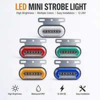 Feux de position latéraux à LED, feux extérieurs de voiture, lampes indicatrices de signalisation, feux arrière d'avertissement, 3 modes, pour remorque, camion, poids lourd