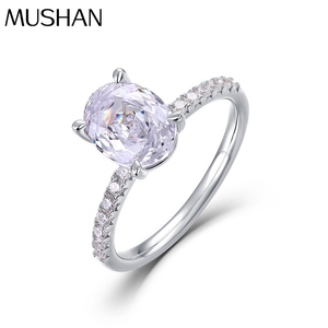 MUSHAN Jewelry Factory Pigeon Egg Colored Gemstone <strong>Ring</strong> S925 Silver <strong>Millennium</strong> Rose Cut Colored Zirconium Engagement Finger <strong>Ring</strong> - Product Image 1