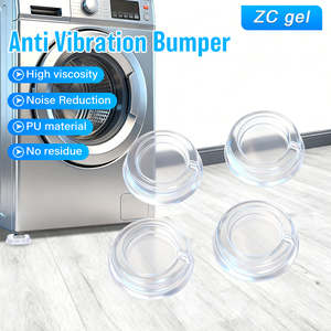 Cuscinetti <span class=keywords><strong>Antivibrazione</strong></span> Autoadesivi Rotondi per <span class=keywords><strong>Lavatrice</strong></span> Piedini Antiscivolo Ammortizzanti per Elettrodomestici - Product Image 1
