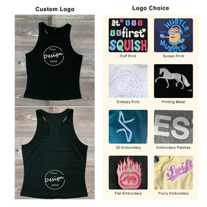 เสื้อกล้ามออกกำลังกายสำหรับผู้หญิงผ้าคอตตอน5% สแปนเด็กซ์ความยืดหยุ่นสูงผ้าเจอร์ซีย์สีทึบดีไซน์บราหลัง95% ออกแบบได้ตามที่ต้องการ - Product Image 2