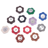 Bouton magnétique en fer pour sac DIY - Fermeture à coudre à la main en cuir PU pour accessoires de bagages et de vêtements