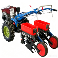 Tracteur à deux roues de 18HP, 20HP, 22HP à démarrage électrique, grande puissance, avec remorque, semoir et charrue