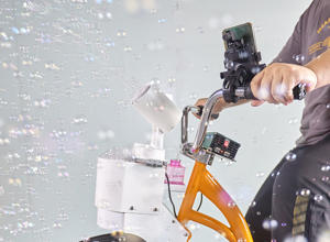 אקסי מנוע פיזי תעשייתי מותאם אישית ספינינג כוח אדם בועה מכונת - Product Image 6