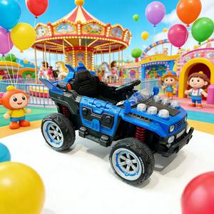 Elektrische kinderauto 12V op batterijen met afstandsbediening voor kinderen van <span class=keywords><strong>2</strong></span> tot 4 jaar, plastic, unisex, buitenspeelgoed - Product Image 2