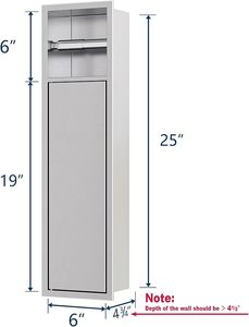 <span class=keywords><strong>Neodrain</strong></span> lõm giữ giấy vệ sinh, trong tường giữ giấy vệ sinh, 304 thép không gỉ mô giữ giấy D - Product Image 2