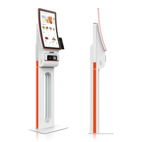 Kiosque de commande automatique 23,6'' pour restaurants, écran tactile capacitif 10 points, LCD, SDK activé, reconnaissance faciale, multifonctionnel