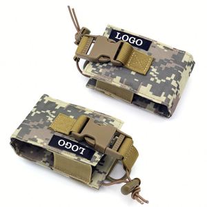 ซองใส่เครื่องส่งรับวิทยุแบบยุทธวิธี Molle กระเป๋าเก็บอินเตอร์โฟน กระเป๋าใส่เครื่องส่งรับวิทยุสำหรับใช้งานกลางแจ้ง ทนทาน ปรับได้ ทำจากไนลอน - Product Image 5