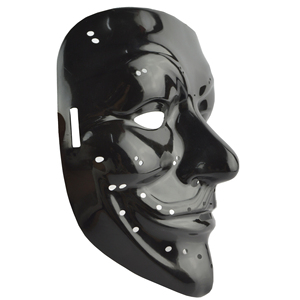 Masque V noir lumineux à rayons froids avec trous, effet sanglant terrifiant - Product Image 3
