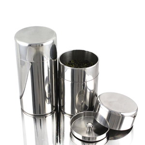 Bán Buôn Thiết Kế Mới Tùy Chỉnh Nhà Bếp Hộp Kín Đôi Nắp Kim Loại Cà Phê Matcha Trà <span class=keywords><strong>Caddy</strong></span> 304 Thép Không Gỉ Trà <span class=keywords><strong>Caddy</strong></span> - Product Image 1