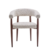 Chaise de salle à manger en bois massif de style nordique moderne et minimaliste, mobilier de maison, luxe léger, dossier haut de gamme pour hôtel, restaurant, café