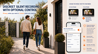 Nouvelle caméra de sonnette vidéo WIFI Tuya 5 pouces avec interphone, audio bidirectionnel, vision nocturne IR et détection PIR