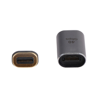 Adaptor VCOM Magnetic USB 4.0 Tipe C ke C Berbahan Aluminium Alloy OTG 40Gbps Data 8K Video Pengisian Daya 100W untuk Ponsel Laptop