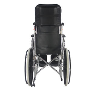 Draagbare Vouwen Medische Rolstoel Voor Gehandicapten Liggende Commode Handleiding Rolstoel - Product Image 3