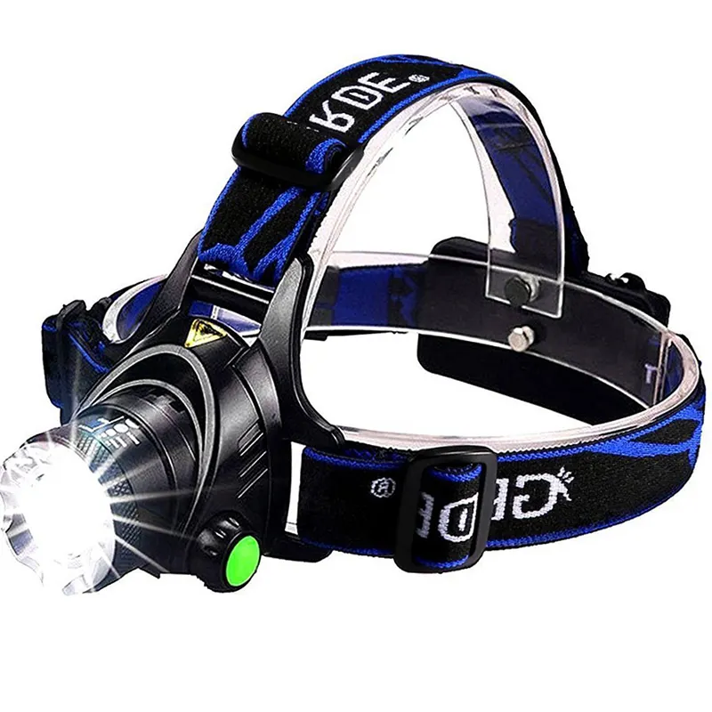 Powerful Headlight Headlamp 10w Rechargeable head torch light headband flashlight 5000 lumen