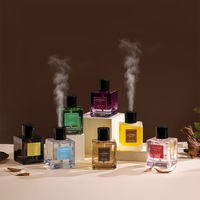 Diffuseur de parfum d'intérieur en verre de 500 ml, diffuseur d'arômes sans flamme, vaporisateur d'huile essentielle, parfum longue durée, parfum d'ambiance, aromathérapie