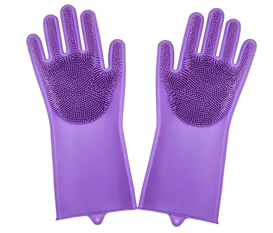 Высококачественные Волшебные силиконовые резиновые перчатки для мытья посуды микроволновые силиконовые перчатки для дома