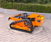 Tondeuse robot à fléaux autopropulsée haute performance 500 mm, tondeuse de jardin intelligente télécommandée sur chenilles