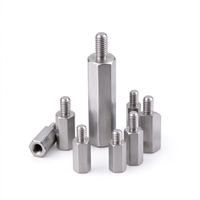 Custom Machining Carbon Steel Hex Spacer Male Female Thread Hexagonal Support Stud Fastener