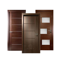 Surface finie de porte d'appartement/hôtel/villa intérieure pivotante en bois massif de conception moderne personnalisée