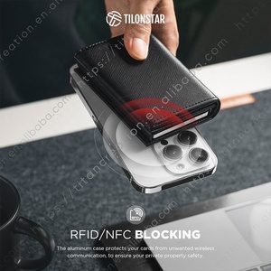Tilonstar กระเป๋าเงินมีที่ใส่บัตรทำจากอลูมิเนียมแบบบางสำหรับธุรกิจหรูหรา TVC208 - Product Image 6