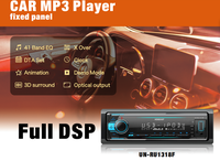 Reproductor MP3 para Auto VOXEAST 1 Din, Transmisor FM para USB AUX, Control Remoto Estéreo DSP, 6 RCA, 12V 2A, 7851IC, Ecualizador de 40 Bandas