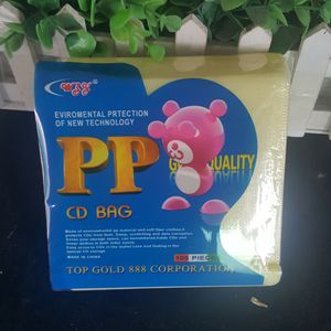 Top Gold 888 Corporation PP CD Bag 100 pièces, pochette transparente pour CD, écologique, fabriquée en Chine - Product Image 1