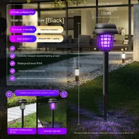 Tueur de moustiques solaire LED compact, étanche IP65, batterie incluse, intensité réglable, certifié CE, pour la maison, l'extérieur, le camping et le jardin
