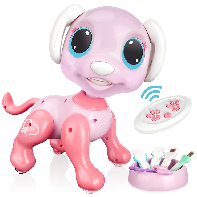 Remote Control Robot Dog Toy RC Interactive Intelligent Walking Dancing Programmable Robot Puppy with Gesture Sensing