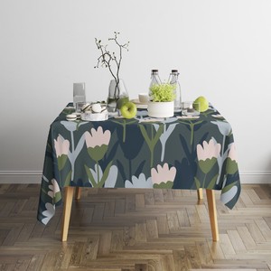 KEFEI Nappe de table ronde en coton et dentelle tissée sur mesure avec logo sur le thème du fromage de fête - Product Image 3