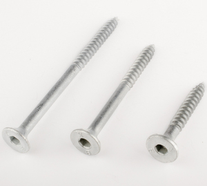 Tornillo de cabeza de trompeta Tornillos de tablero de cemento Acero inoxidable cabeza plana cabeza hexagonal interior Tornillos de madera - Product Image 3