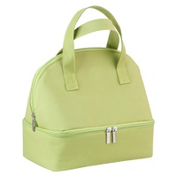 Sac à main thermique à deux étages pour famille bento pique-nique sac à lunch isolé en feuille d'aluminium sac fourre-tout pour déjeuner rafraîchissant
