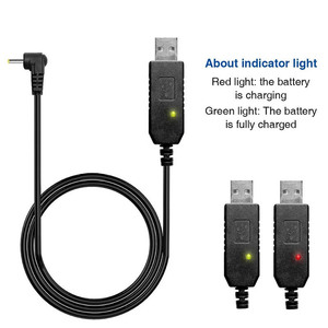 Baofeng Usb Charging <b>Cable</b> 2.5mm Right Angle For Walkie Talkie Accessories - Product Image 3