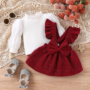 Suéter Navideño Para Bebé/Niña Recién Nacido - Cuello Redondo, Punto Suave, Ideal Para Otoño/Invierno