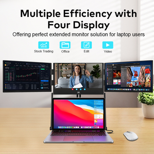 New Launch 15.6 Inch Horizontal Quad Portable Monitor with Three 1920*1080 IPS FHD LCD Display Portable Monitor for Laptops - Product Image 3