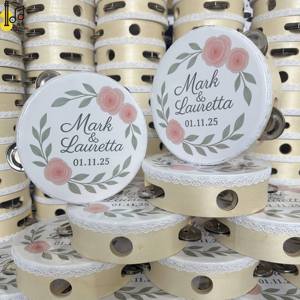 <span class=keywords><strong>Strumenti</strong></span> <span class=keywords><strong>musicali</strong></span> personalizzati da 6 pollici Design personalizzato fatto a mano prezzo del tamburello di nozze all'ingrosso per la festa della chiesa prezzo - Product Image 3
