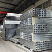 Tuyau en acier galvanisé 40x40 50x50, tube carré revêtu de zinc GI pour support de toiture, durable, livraison rapide, usine CE