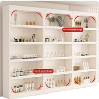 Modern çok katmanlı cam kapi vitrin Nail Art depolama güzellik salonu kozmetik depolama ekran perakende Online alışveriş