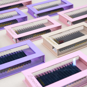 नरम 3 डी मेगा वॉल्यूम पलक 0.03 0.05 निजी लेबल 5-25 मिमी कश्मीरी रेशम पलक एक्सटेंशन - Product Image 5