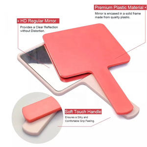Bán Buôn Cầm Tay Gương Cho Trang Điểm Biểu Tượng Tùy Chỉnh Nhỏ Gọn Gương Du Lịch Nhỏ Nhựa Cầm Tay Gương Hot Bán - Product Image 3
