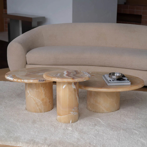 Kumusi Meubels Moderne Saxonische Chrysoliet Bijzettafel Voor Slaapkamer Hotel Of Woonkamer Kleine Natuurlijke Eindtafel Voor Sofa - Product Image 6