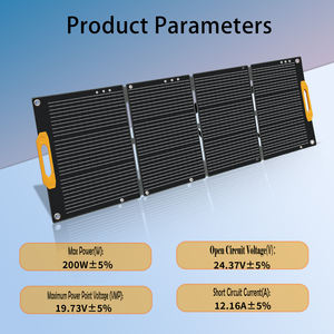Othc-200w לוחות סולאריים ניידים מתקפל IP67 עמיד למים עבור קטנוע שימוש במערכת החשמל - Product Image 6