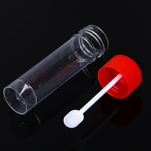 Vaso para muestras médicas Jiangsu Datang de 20 ml con tapa de rosca y cuchara para muestreo de heces - Product Image 2