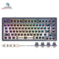 Skyloong Kit DIY Keyboard mekanis, kustom Mini GK75 75% Hot Swap RGB PCB CNC aluminium OEM