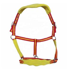 Collier de tête en nylon pour cheval, doux et confortable, rembourré et réglable, équipement équestre. - Product Image 1