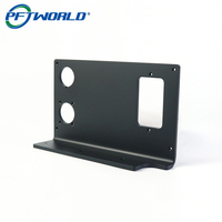 Support en aluminium 5052 sur mesure OEM, fabrication de tôles de précision, découpe laser, composants pliés anodisés noirs