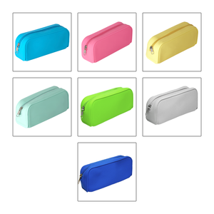 Astuccio in Silicone Ecologico Resistente all'Acqua di Grande Capacità con Chiusura a Cerniera e Manico Morbido per Bambini, Scuola e Viaggi - Product Image 3